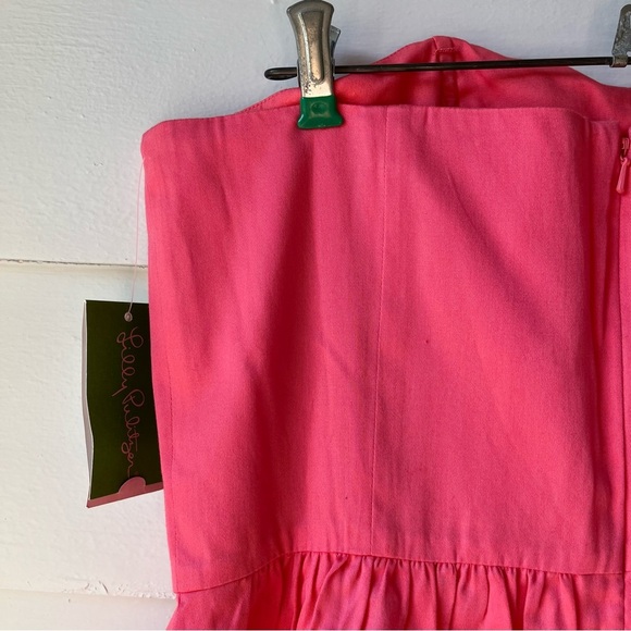 NWT Lily Pulitzer Mayfield Dress, Style 32874, Pink Salmon Seeing Stars Soutache - Picture 9 of 16
